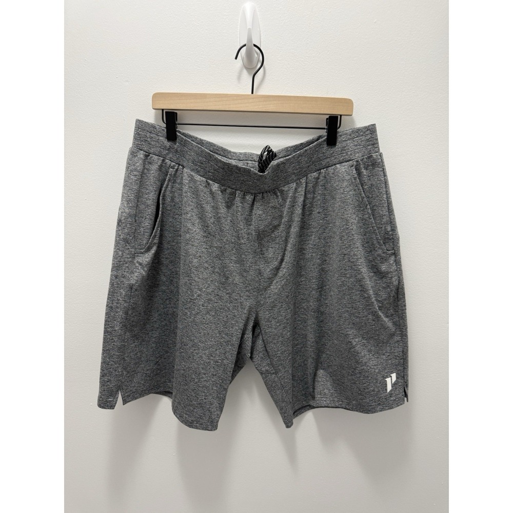 1st Phorm‎ Mens Athletic Shorts 2XL Gray Performance Training Gym 9" Inseam NWT